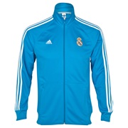 Real Madrid Core Track Top - Turquoise/White