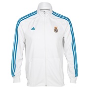 Real Madrid Core Track Top - White/Turquoise