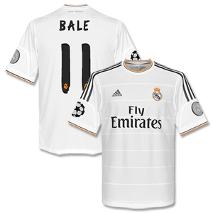 Real Madrid Home Champions League Bale Shirt 2013 2014