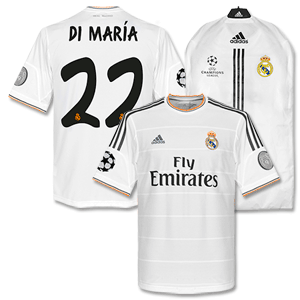 Real Madrid Home Champions League Di Maria Shirt 2013 2014