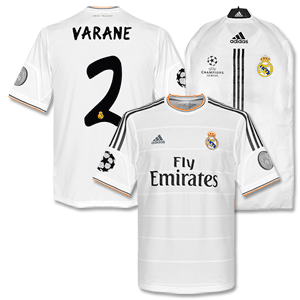 Real Madrid Home Champions League Varane Shirt 2013 2014