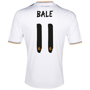 Real Madrid Home Shirt 2013/14 - Kids with Bale 11 printing
