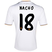 Real Madrid Home Shirt 2013/14 - Kids with Nacho 18 printing