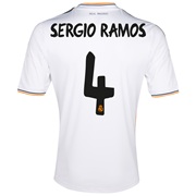 Real Madrid Home Shirt 2013/14 - Kids with Sergio Ramos 4 printing