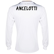 Real Madrid Home Shirt 2013/14 - Long Sleeve with Ancelotti printing