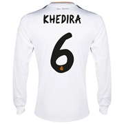 Real Madrid Home Shirt 2013/14 - Long Sleeve with Khedira 6 printing