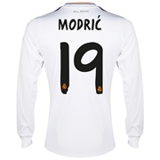 Real Madrid Home Shirt 2013/14 - Long Sleeve with Modric 19 printing