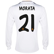 Real Madrid Home Shirt 2013/14 - Long Sleeve with Morata 21 printing