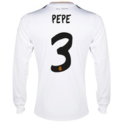 Real Madrid Home Shirt 2013/14 - Long Sleeve with Pepe 3 printing