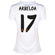 Real Madrid Home Shirt 2013/14 - Womens with Arbeloa 17 printing