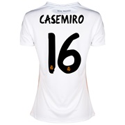 Real Madrid Home Shirt 2013/14 - Womens with Casemiro 16 printing