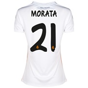 Real Madrid Home Shirt 2013/14 - Womens with Morata 21 printing