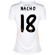 Real Madrid Home Shirt 2013/14 - Womens with Nacho 18 printing