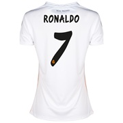 Real Madrid Home Shirt 2013/14 - Womens with Ronaldo 7 printing