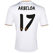 Real Madrid Home Shirt 2013/14 with Arbeloa 17 printing