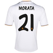 Real Madrid Home Shirt 2013/14 with Morata 21 printing