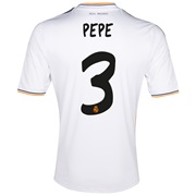 Real Madrid Home Shirt 2013/14 with Pepe 3 printing