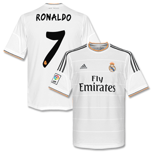 Real Madrid Home Shirt 2013 2014 + Ronaldo 7