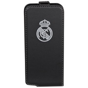 Real Madrid Iphone 5 Crest Flip Case Black