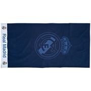 Real Madrid Jacquard Crest Towel Marine - 80cm x 160cm