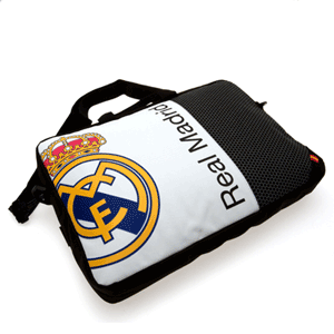 Real Madrid Lap Top Bag - Black/White