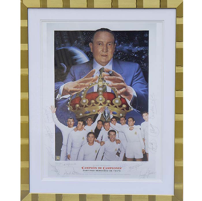 Real Madrid - Multi-signed 1960’s Lithograph