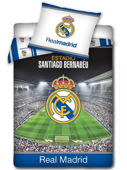 Real Madrid Stadium Single Duvet Cover and Pillowcase Set