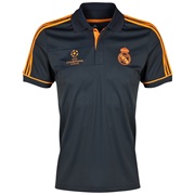 Real Madrid UCL Training Polo - Dark Shale/Zest Dk Blue