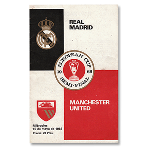 Real Madrid v Manchester Utd - European Cup Semi Final - 15th May 1968 - Bernabeu Stadium
