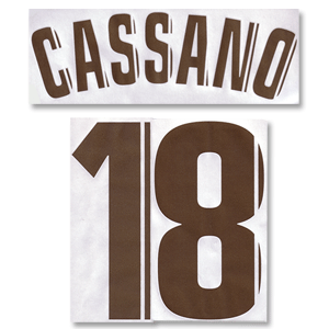 Cassano 18 05-06 Roma Home Official Name and Number