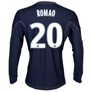 Olympique de Marseille Away Shirt LS 2013/14 - Mens Lt Blue with Romao 20 printing