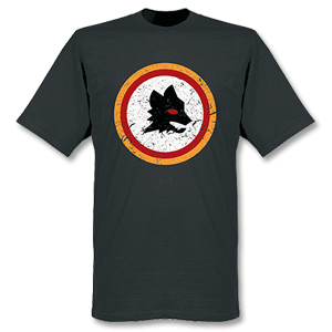 Roma Vintage Crest T-shirt - Black