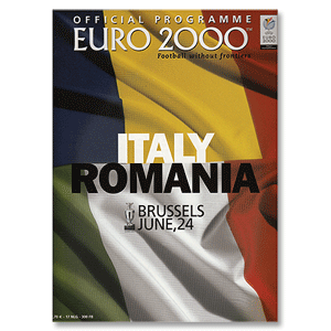 Italy vs Romania - European Championships 2000 in Brussels 24th June 2000