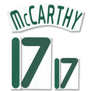 07-09 South Africa Home McCarthy 17 Name and Number Transfer