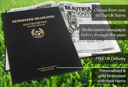 Southampton Personalised Football Book