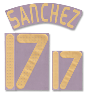 07-09 Spain Home Sanchez 17 Name and Number Transfer
