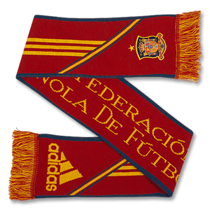 12-13 Spain 3 Stripe Scarf - Red