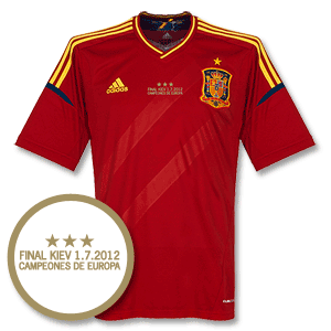 12-13 Spain Home Shirt + Champions MDT