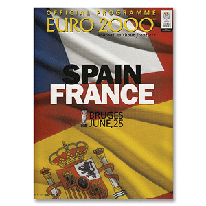 Spain vs France - European Championships 2000 Match at Bruges - 25th June 2000