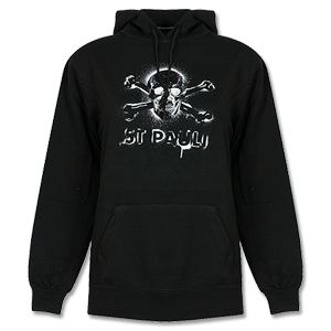 St Pauli Spray Paint Skull Hoody - Black