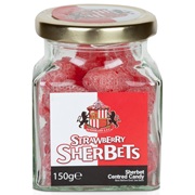 Sunderland Jar of Strawberry Sherbets - 150g