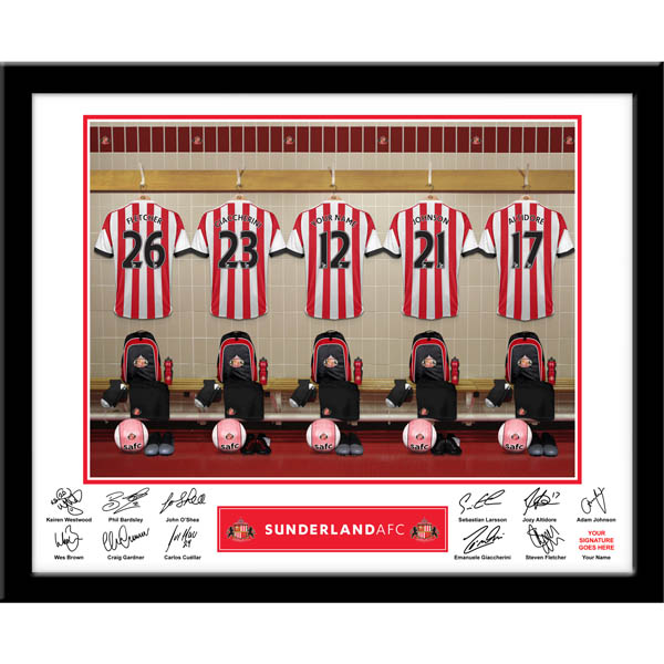 Sunderland - Personalised Dressing Room Framed Print
