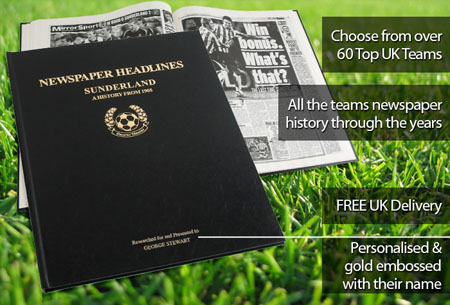 Sunderland Personalised Football Book