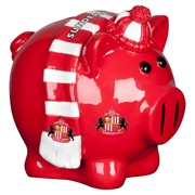 Sunderland Scarf Themed Small Piggy Bank - 4x4inch
