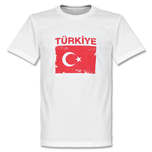 Turkey Flag T-shirt - White