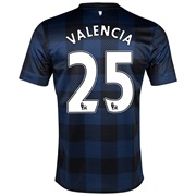 Manchester United Away Shirt 2013/14 with Valencia 25 printing