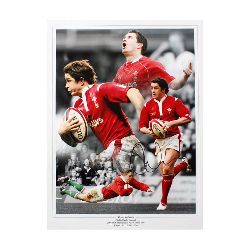 Shane Williams Signed Wales Photo