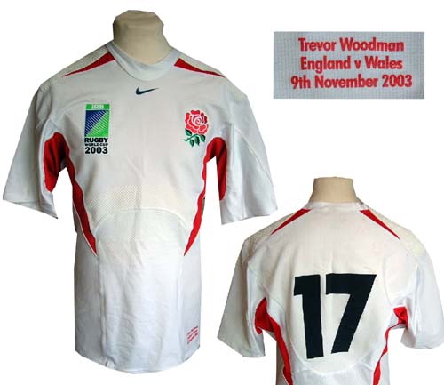 Trevor Woodman - England No. 17 RWC 2003 Quarter Final v Wales