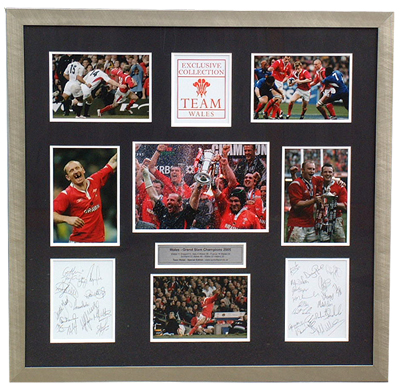 Wales - The Grand Slam Tribute - Signed photo presentation