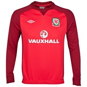 Wales Training Sweat Top - Vermillion / Biking Red